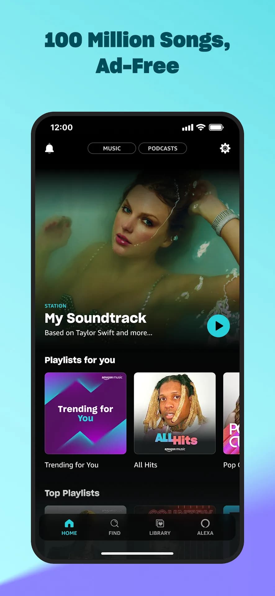 Amazon Music مهكر — لقطة شاشة 1