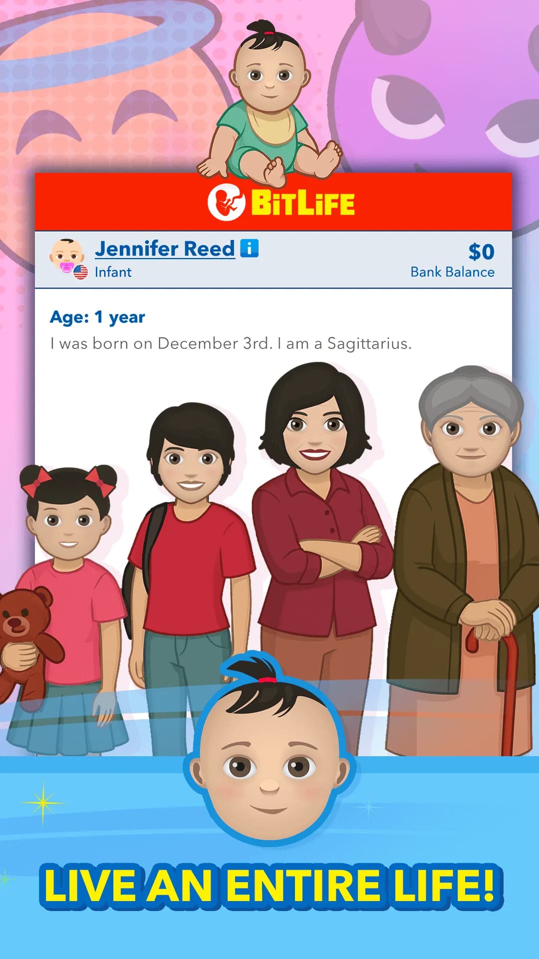BitLife مهكر — لقطة شاشة 1