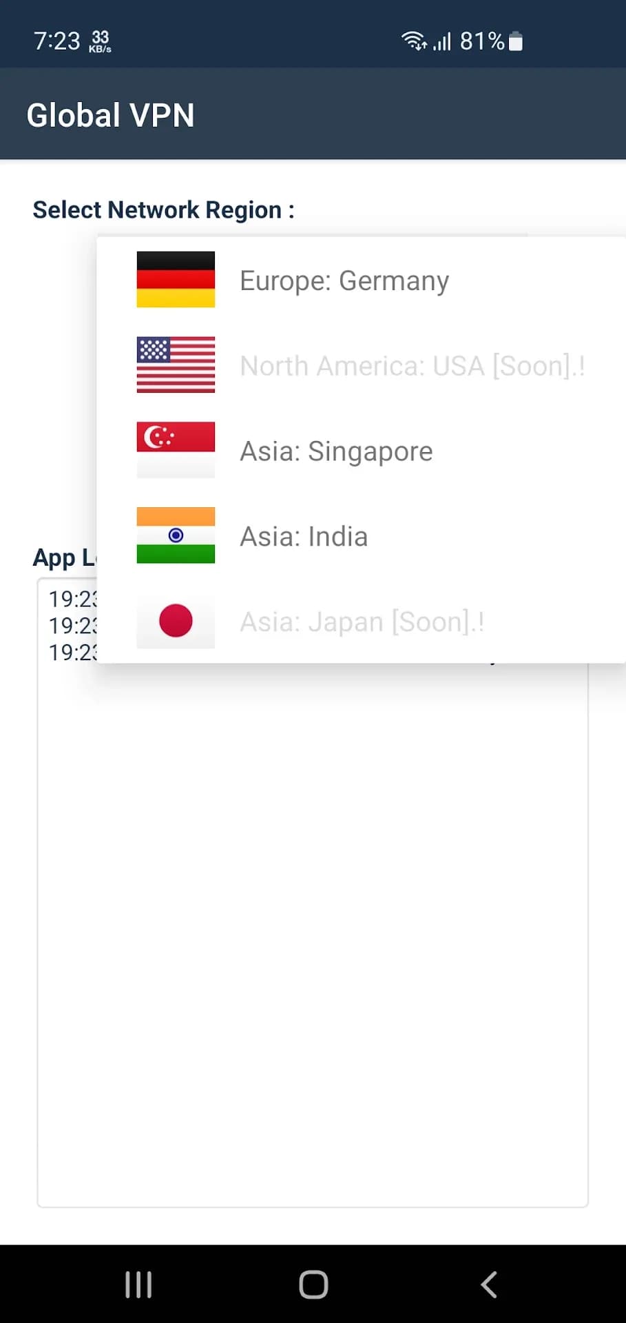 Global VPN — Captura de tela 3