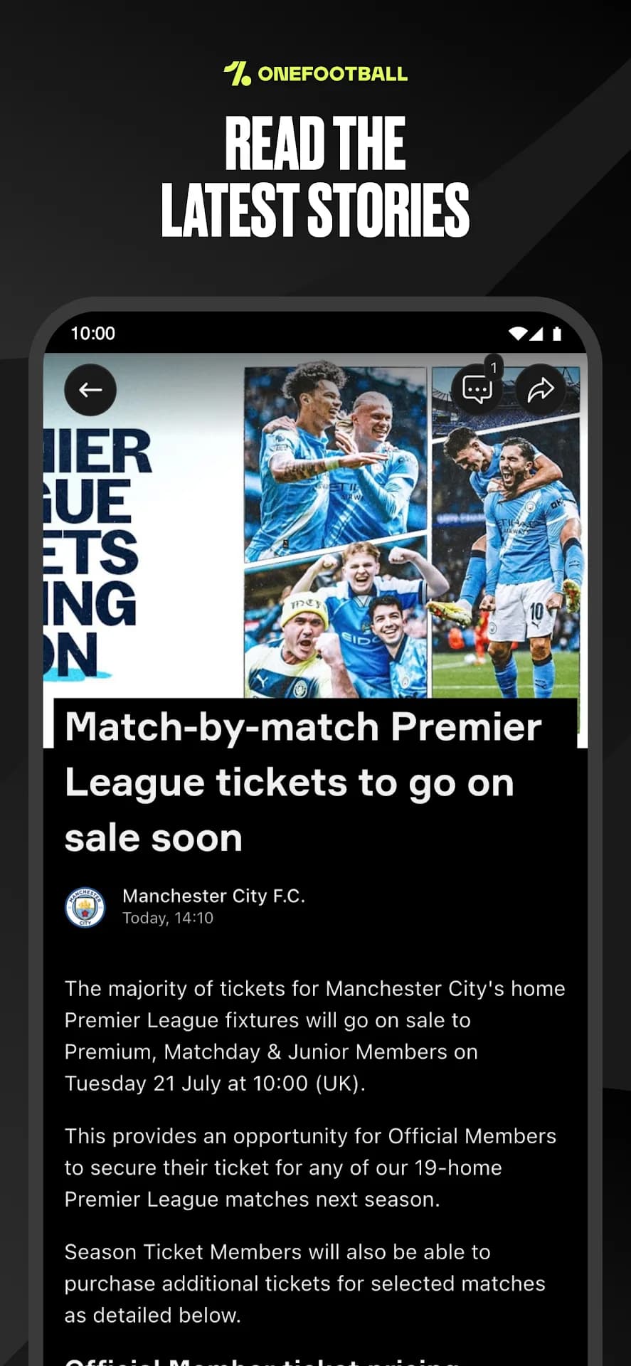 OneFootball مهكر — لقطة شاشة 1