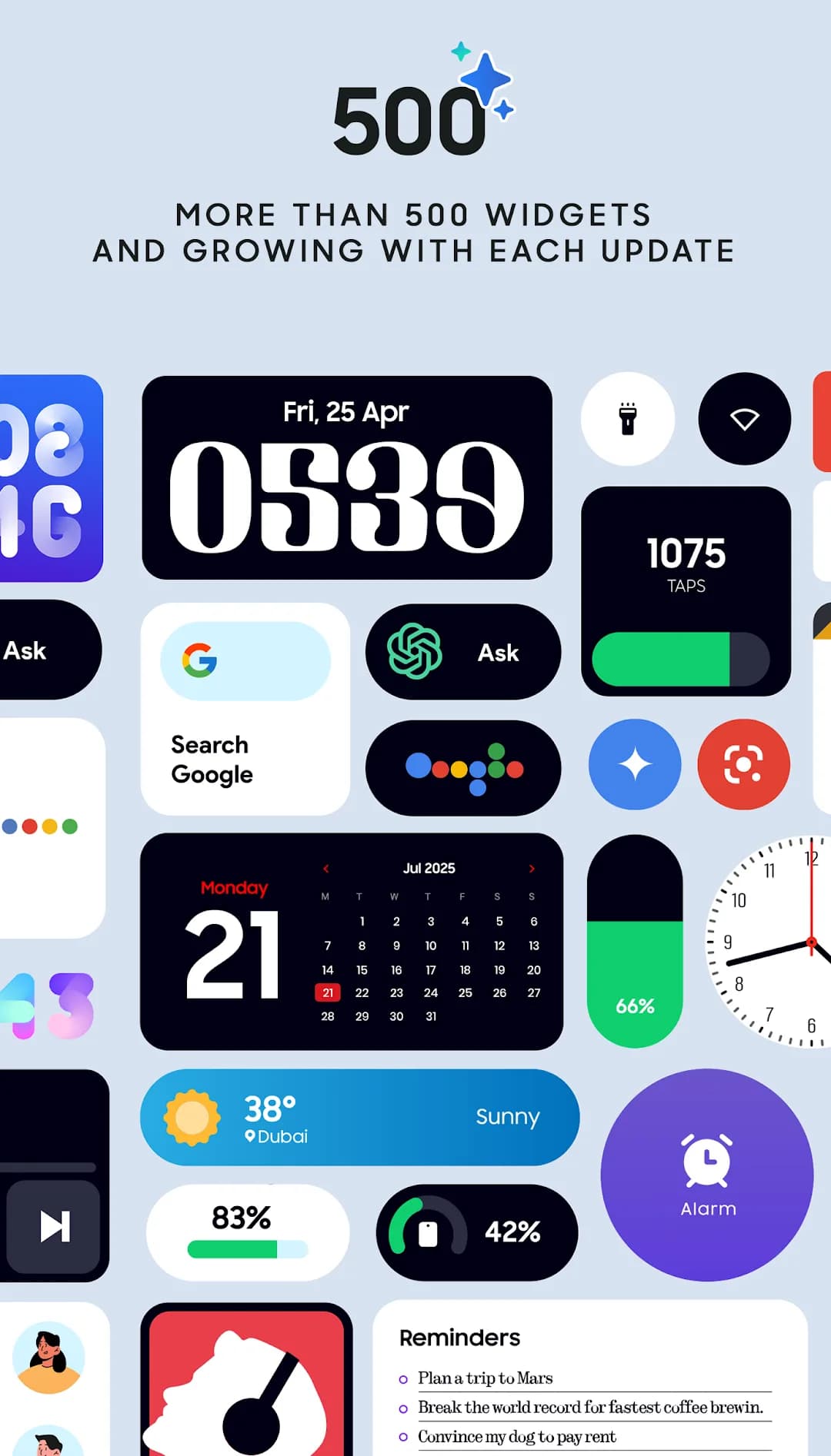 OneUI Widgets — Capture d’écran 3