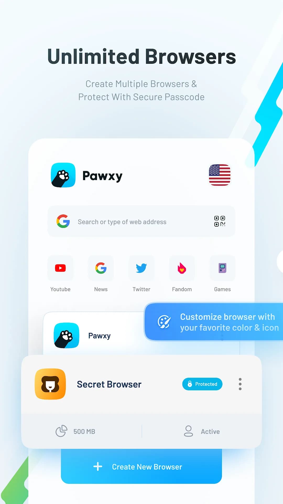 Pawxy VPN — Captura de pantalla 1