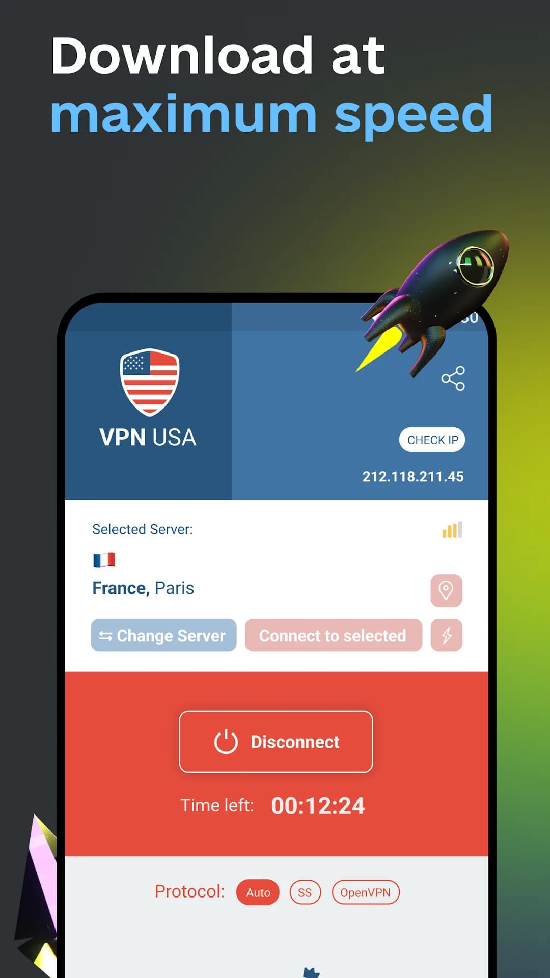 USA VPN — Captura de tela 3