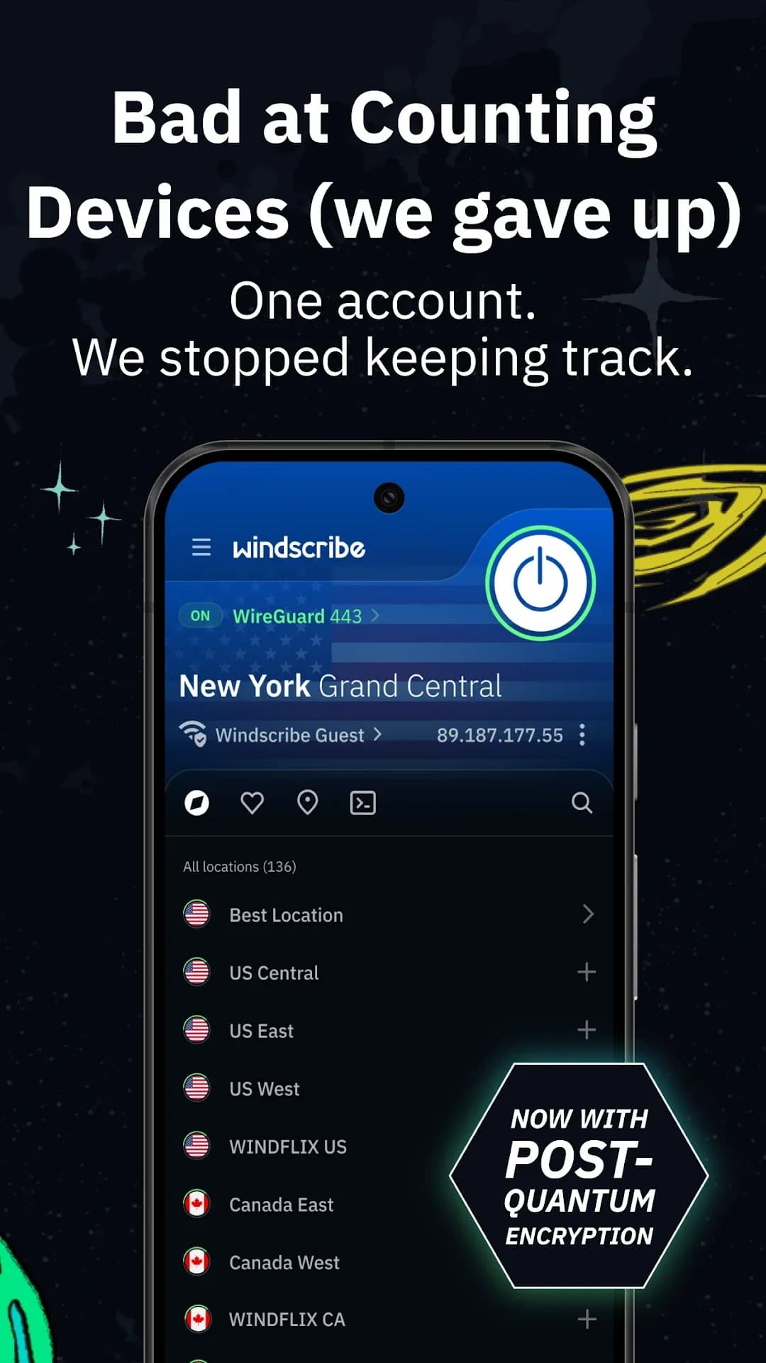 Windscribe VPN — Captura de tela 4
