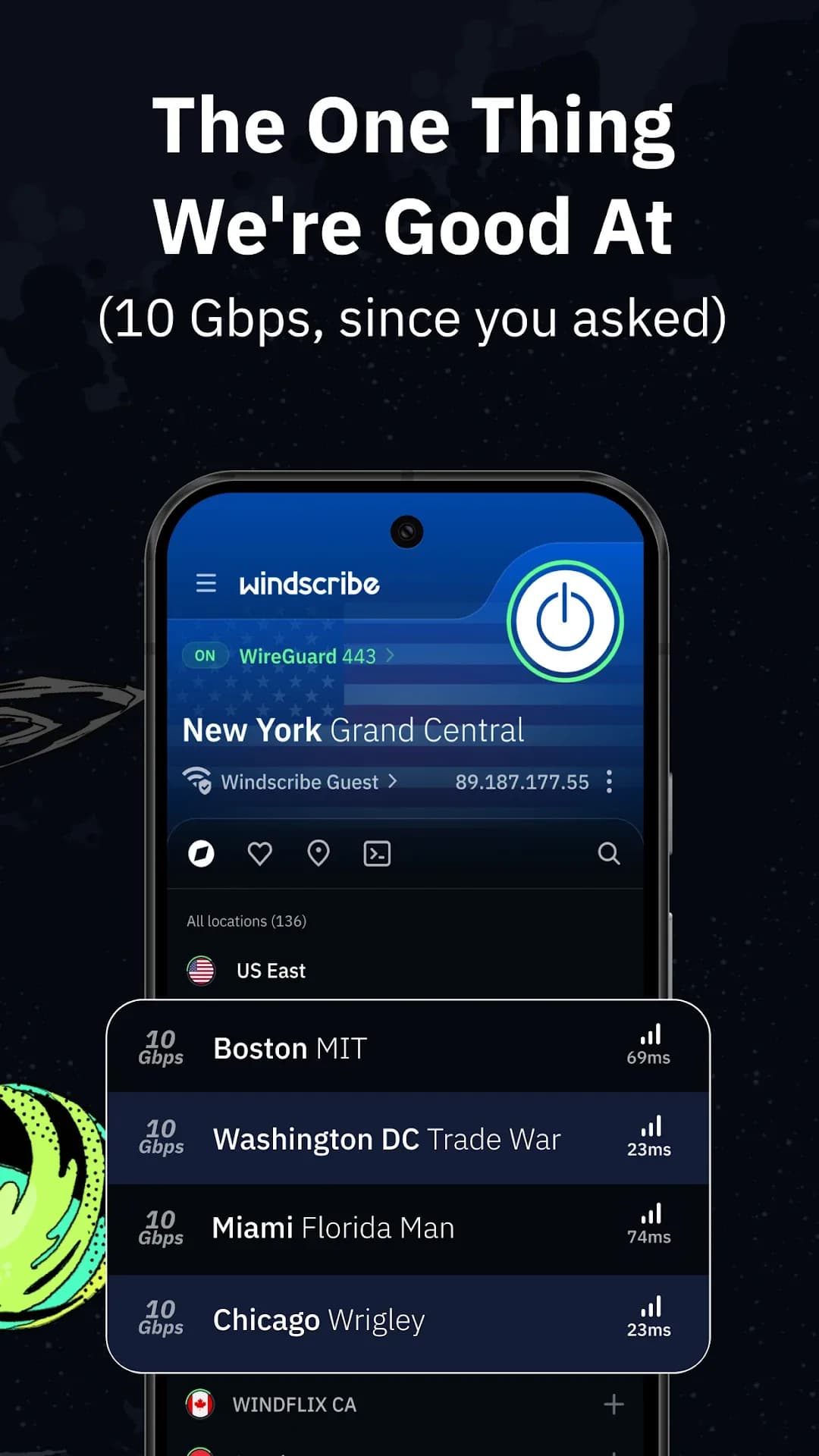 Windscribe VPN — Captura de tela 6