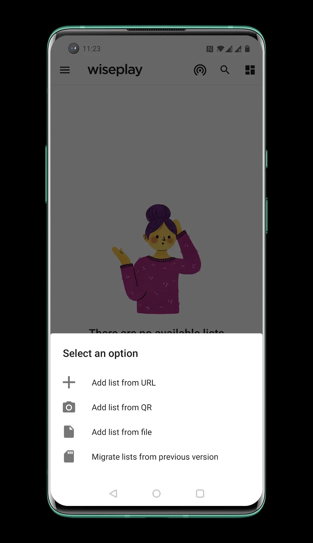 Wiseplay — Capture d’écran 2