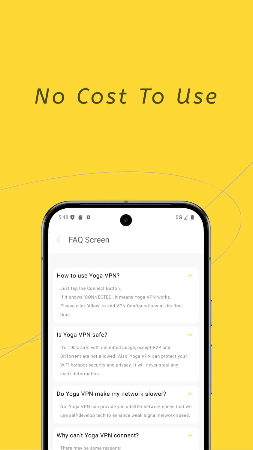 Yoga VPN — Captura de tela 4