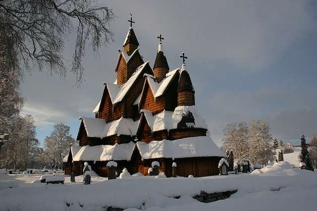 海達爾木板教堂 Heddal Stave Church