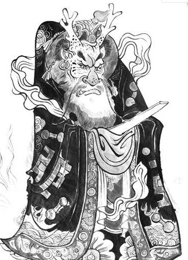 北海龍王 四靈之一北海龍王是古代中國神話傳說中在水裡統領水族的王龍是中國古代神話的四靈之一.
