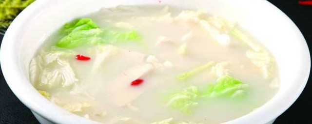 菜湯的做法大全傢常湯 白菜豆腐湯可補鈣