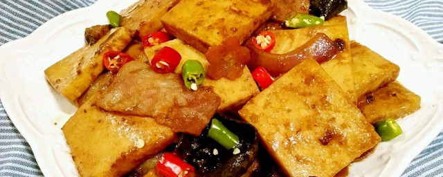 香辣千葉豆腐的做法 自己在傢就能做著吃!