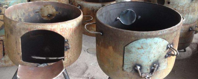 自制燒柴火小爐子 廢鐵罐diy小爐子