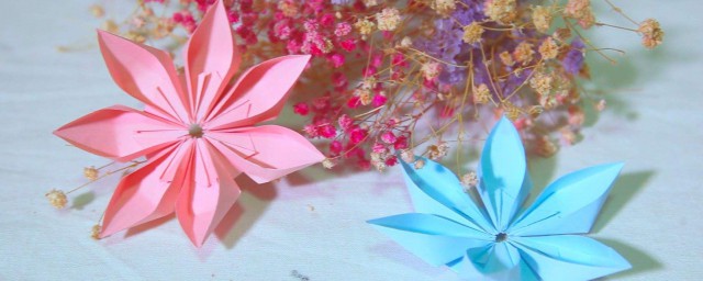 疊紙花教程 簡單折紙立體櫻花