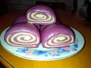 紫薯玉米面饅頭