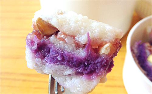 紫薯豆沙涼糕