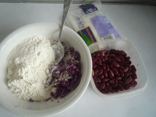 紫薯蜜豆發糕