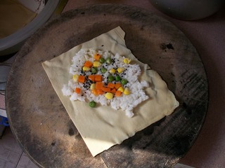 豆皮飯團