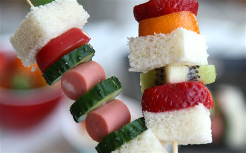 蔬菜水果串串三明治