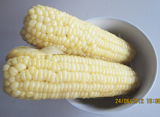 煮嫩玉米