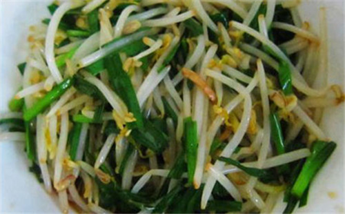 綠豆芽韭菜