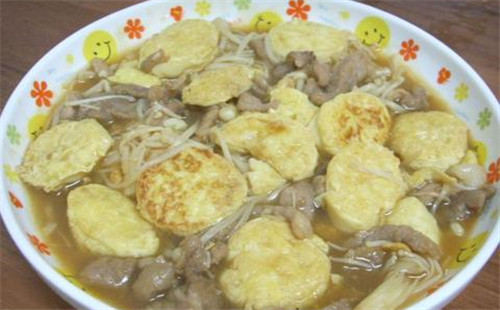 金針菇煨日本豆腐