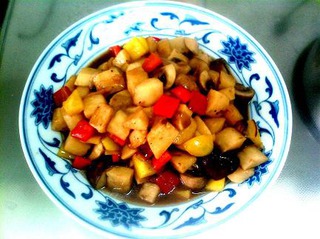 燒雙孢菇口蘑山藥