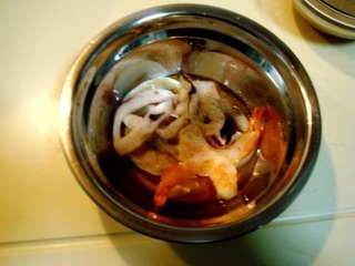 海鮮餛飩伴核桃蘑菇汁