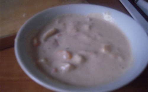 牛奶蘑菇湯