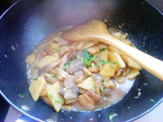 土豆蘑菇燒肉片