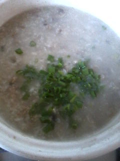 蘑菇牛肉粥