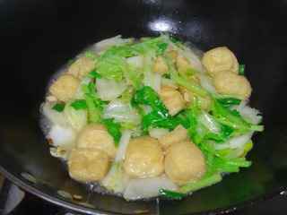 大白菜燜油豆付