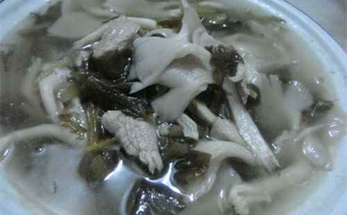 酸菜平菇肉片湯