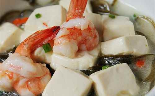 海帶蝦仁燴豆腐
