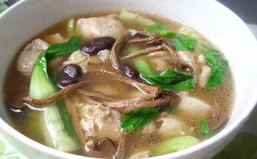茶樹菇凍豆腐湯