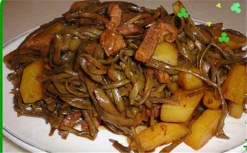 油豆角幹土豆燒肉