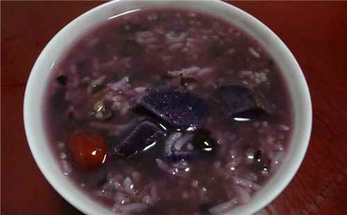 糯米紫薯紅豆粥