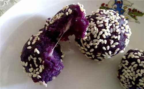 芝心紫薯球