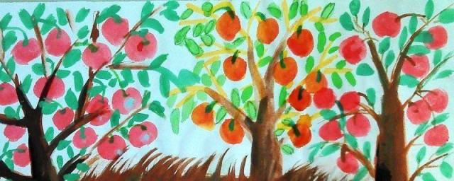 果樹怎麼畫 畫果樹的方法
