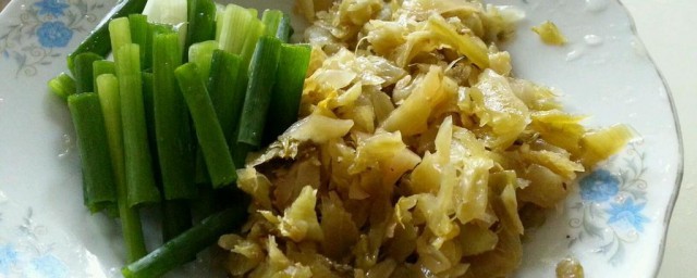 蔥葉子咸菜怎麼做好吃 蔥葉子咸菜的做法