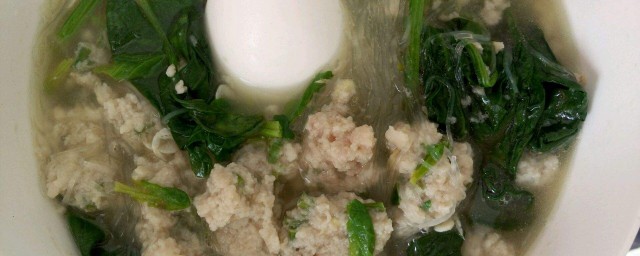 菠菜雞蛋丸子湯的做法 步驟非常簡單