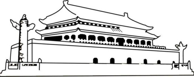 北京天安怎麼畫簡單 北京天安門簡筆畫