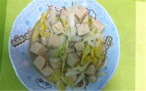 白菜凍豆腐