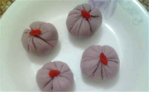 奶香紫薯茶巾