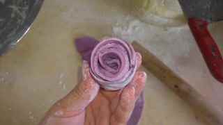 紫薯玫瑰饅頭