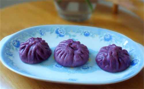 紫薯肉包