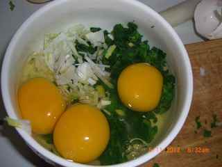 培根炒芹菜葉雞蛋