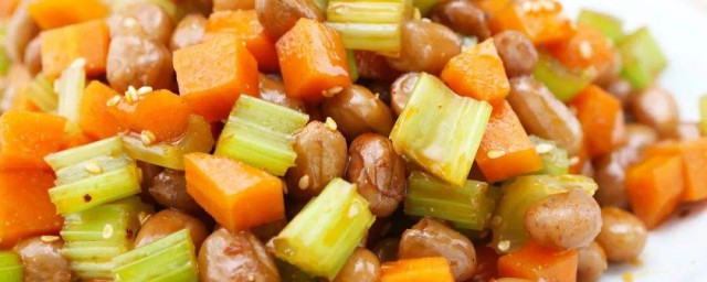 芹菜花生米胡蘿卜涼菜的做法 原來這麼簡單