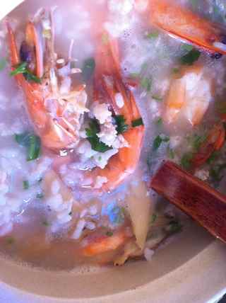 砂鍋鮮蝦粥