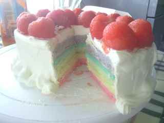 彩虹西瓜蛋糕