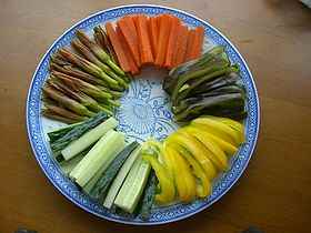 杏仁蔬菜拼盤